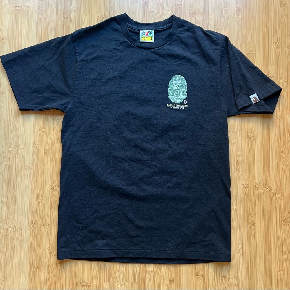 BAPE World Gone Mad camoflauge t shirt - M